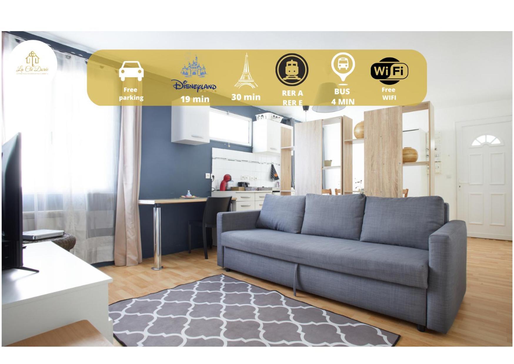 Appartement Sympa Entre Paris Et Disneyland Нуази-ле-Гран Экстерьер фото